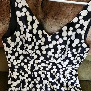 Black and White polkadot dress